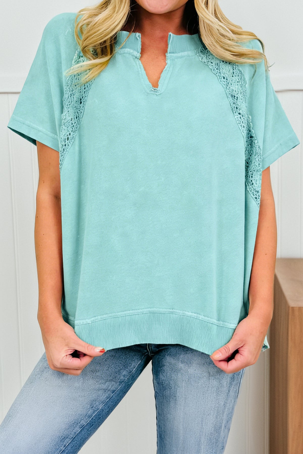 Pink Raw Patchwork Tee