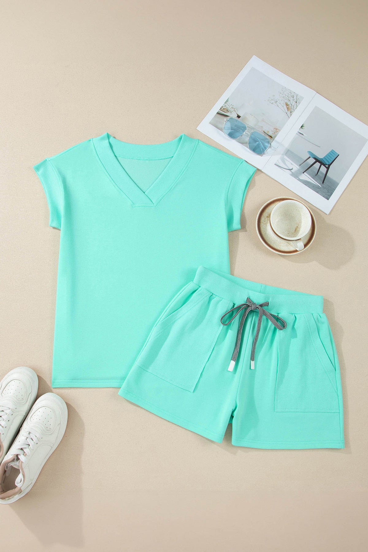 Sachet Pink Shorts 2pcs Set
