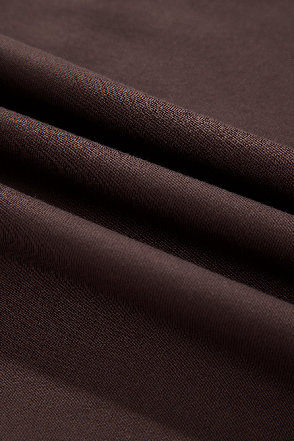 Coffee Solid Color Piping Trim Mock Neck Pullover Drawstring Pants Set