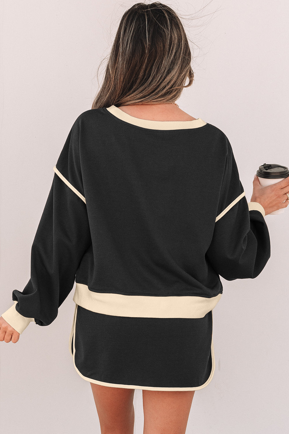Color Contrast Skort Set