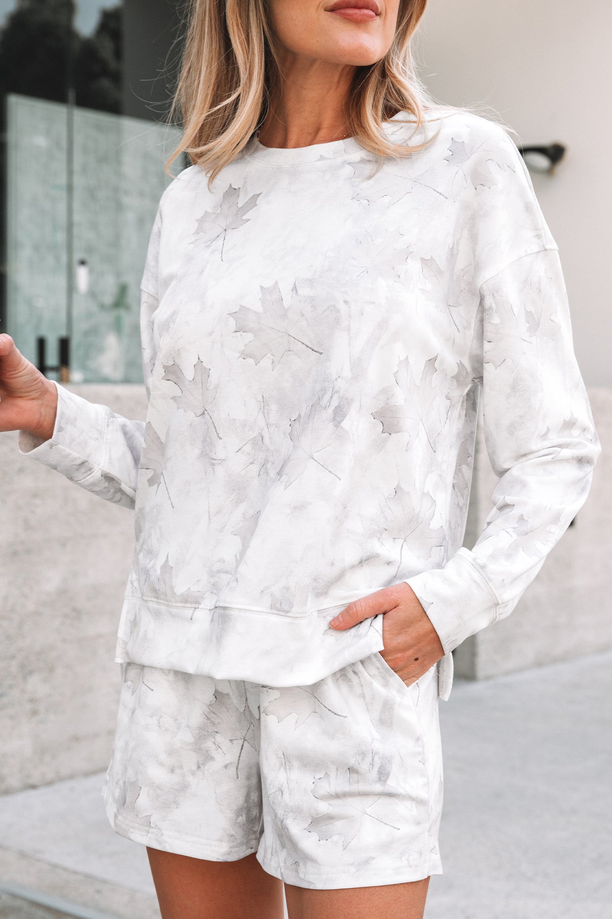 Camo Print Casual Short Set