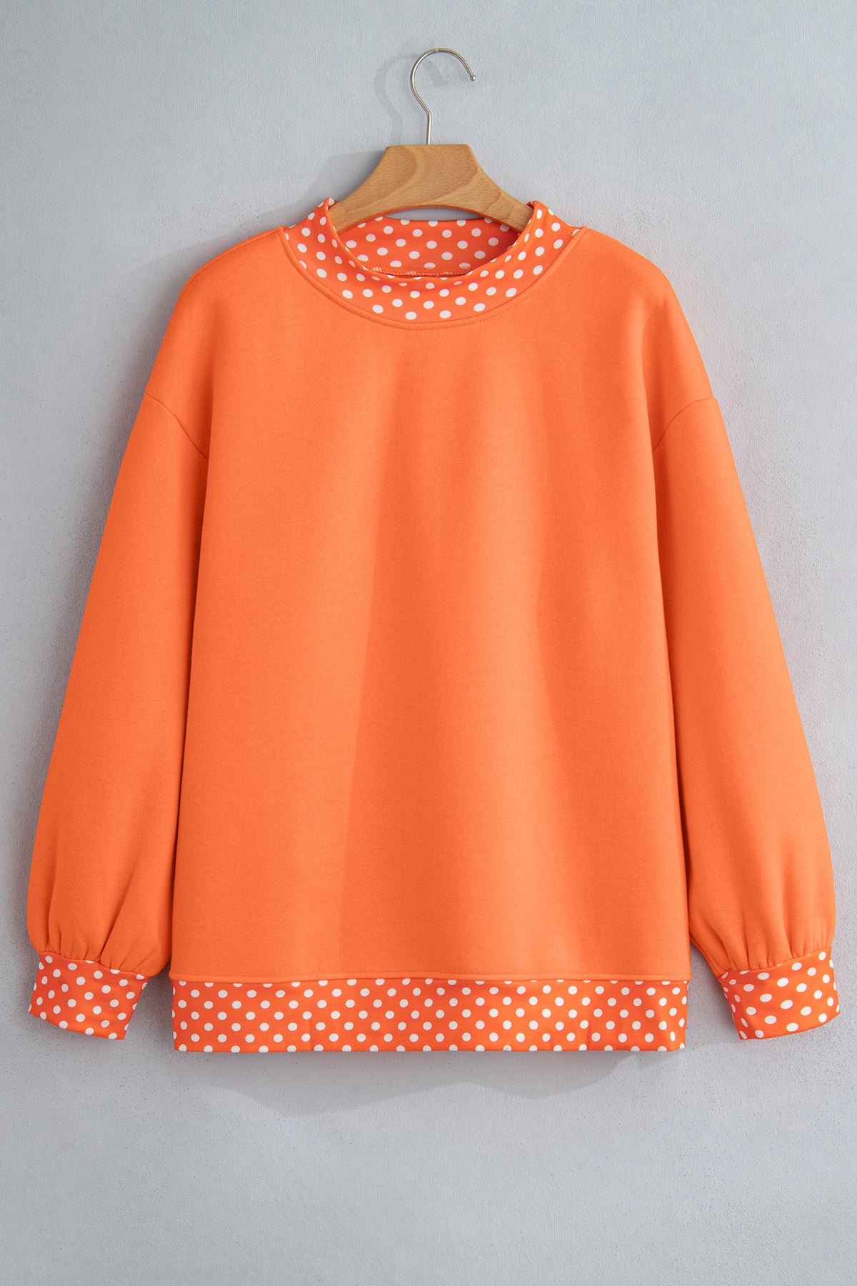 Pink Polka Dot Sweatshirt