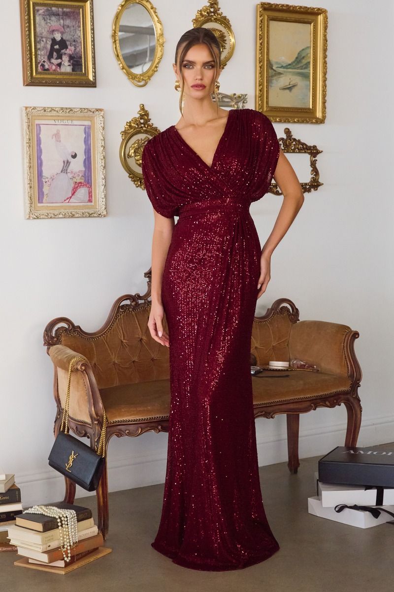 Dress Elegant Designer Special Occasion Luxe Statement Elegant - CDT101